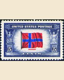 # 911 - 5¢ Norway Flag