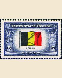 # 914 - 5¢ Belgium Flag