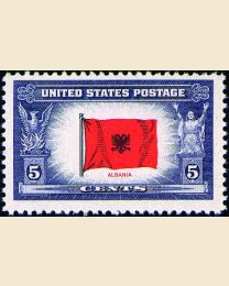 # 918 - 5¢ Albania Flag