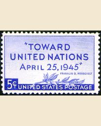 # 928 - 5¢ United Nations