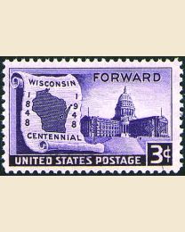 # 957 - 3¢ Wisconsin