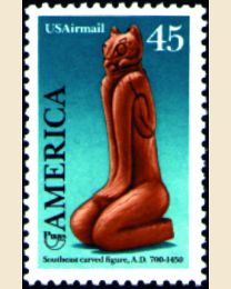 #C121 - 45¢ America Carving