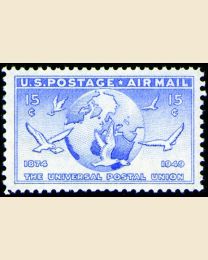 # C43 - 15¢ Globe & Doves