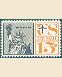 #C63 - 15¢ Statue of Liberty redrawn