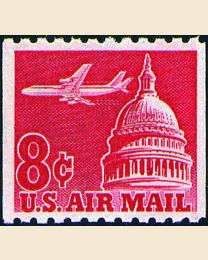 #C65 - 8¢ Jet over Capitol