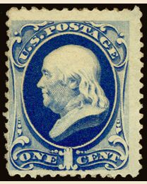 US # 182 - 1¢ Franklin