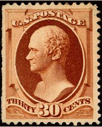 US # 217 - 30¢ Hamilton