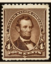 US # 222 - 4¢ Lincoln