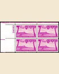 #C46 - 80¢ Diamond Head: Plate Block