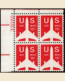 #C78 - 11¢ Jet Liner: Plate Block
