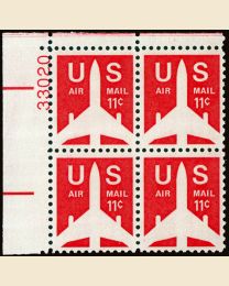 #C78 - 11¢ Jet Liner: Plate Block