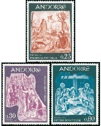 Andorra #178-80 Life of Jesus