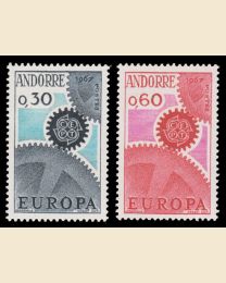 Andorra, Fr # 174-75 Europa