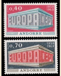 Andorra, Fr # 188-89 Europa