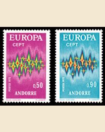 Andorra, Fr # 210-11 Europa