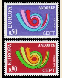 Andorra, Fr # 219-20 Europa
