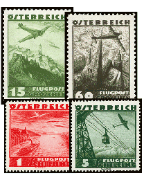 Austria #C32-C46 Art Deco mint set of 15
