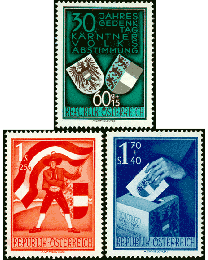 Austria #B269-71 Carinthian Plebiscite