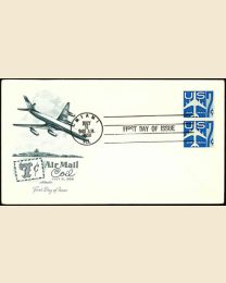 #C52 - 7¢ Jet Liner (blue) FDC