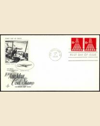 #C73 - 10¢ 50 star runway FDC