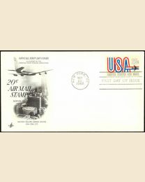 #C75 - 20¢ "USA" FDC