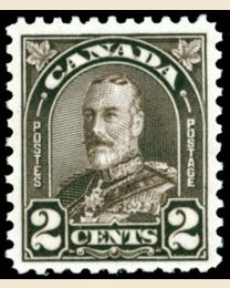 #166 2¢ King George V
