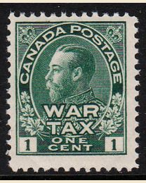 1¢ War Tax green