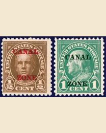 Canal Zone #70-71 Overprints
