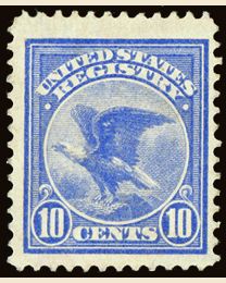 US #  F1 - 10¢ Registration Stamp