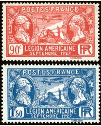 France #243-44 American Legionaires