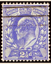 Great Britain #131 2 1/2p Edward VII