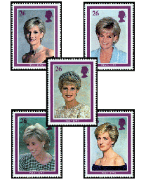 Great Britain Princess Diana Set of 5