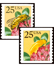 US #2281l 25¢ Honey Bee Error