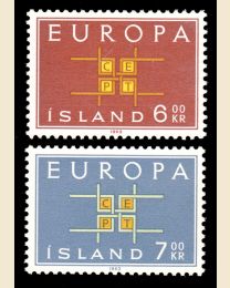 Iceland # 357-58 Europa