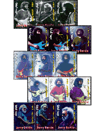 Mongolia #2328A-E Jerry Garcia