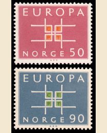 Norway # 441-42 Europa