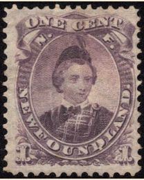 Newfoundland #32 1¢ Albert Edward Prince of Wales