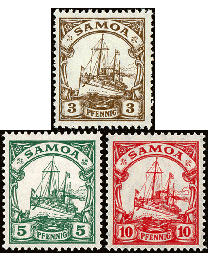 German Samoa #70-72