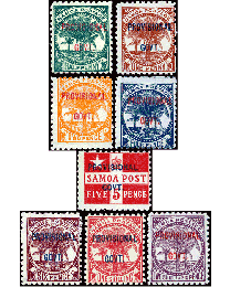 Samoa #31-38 Civil War