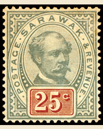 Sarawak &#35;18 25&cent; Mint