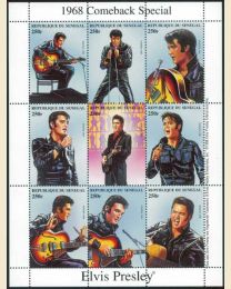 Elvis Presley Comeback Special mint sheet of 9