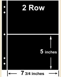 2 Row SuperSafe Stocksheets (25 sheets)