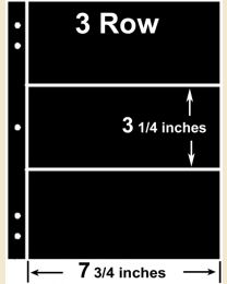 3 Row SuperSafe Stocksheets (25 sheets)