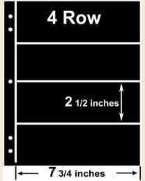 4 Row SuperSafe Stocksheets (25 sheets)