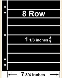 8 Row SuperSafe Stocksheets (25 sheets)