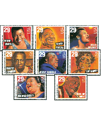 United States #2854-2861 Jazz & Blues Legends Postage Stamps