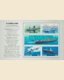 #3373S- 22¢ - $3.20 Submarine booklet