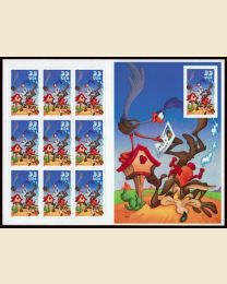 #3392 - 33¢ Road Runner & Coyote pane