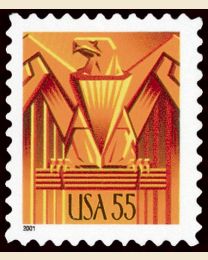 #3471 - 55¢ Art Deco Eagle
