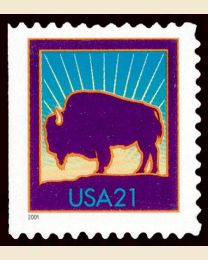 #3484 - 21¢ Bison